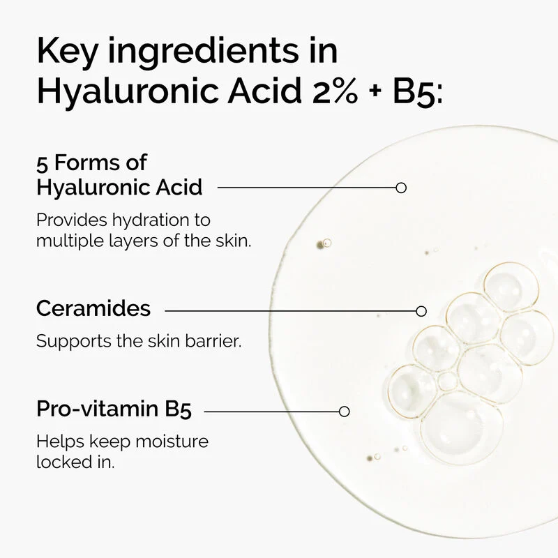 Hyaluronic Acid 2% + B5 (with Ceramides) Serum 