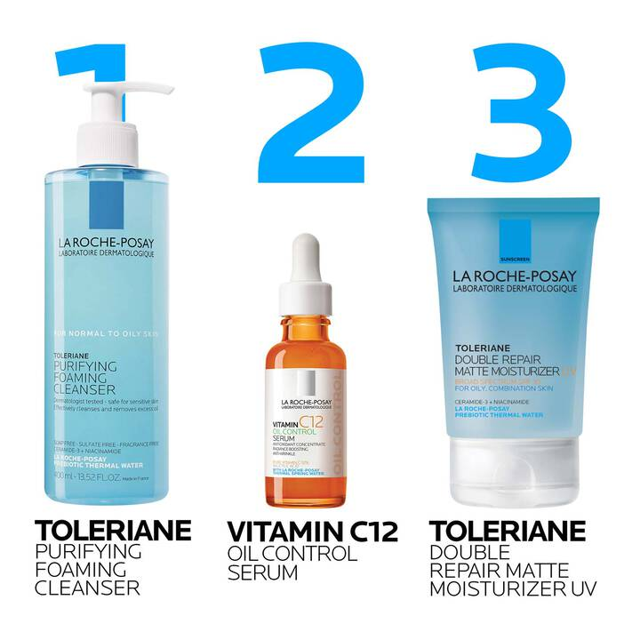 Toleriane Double Repair Matte Face Moisturizer SPF 30 for Oily Skin 100ml