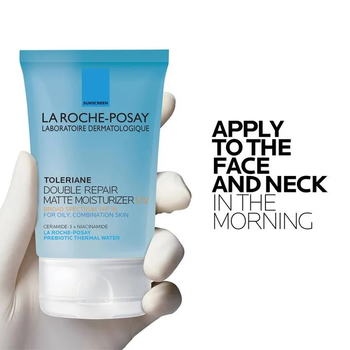 Toleriane Double Repair Matte Face Moisturizer SPF 30 for Oily Skin 100ml