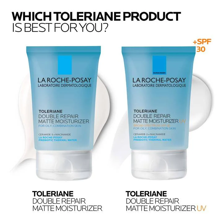 Toleriane Double Repair Matte Face Moisturizer SPF 30 for Oily Skin 100ml