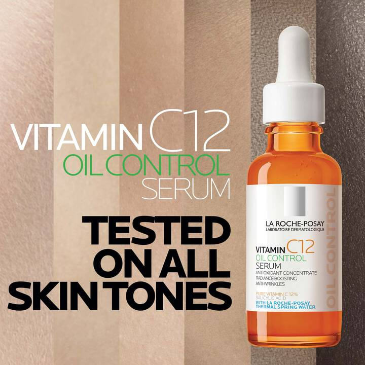 Vitamin C12 Oil Control Serum For Oily Skin Dermatological Anti-Aging 12% Vitamin C Serum For Oily Skin 30ml