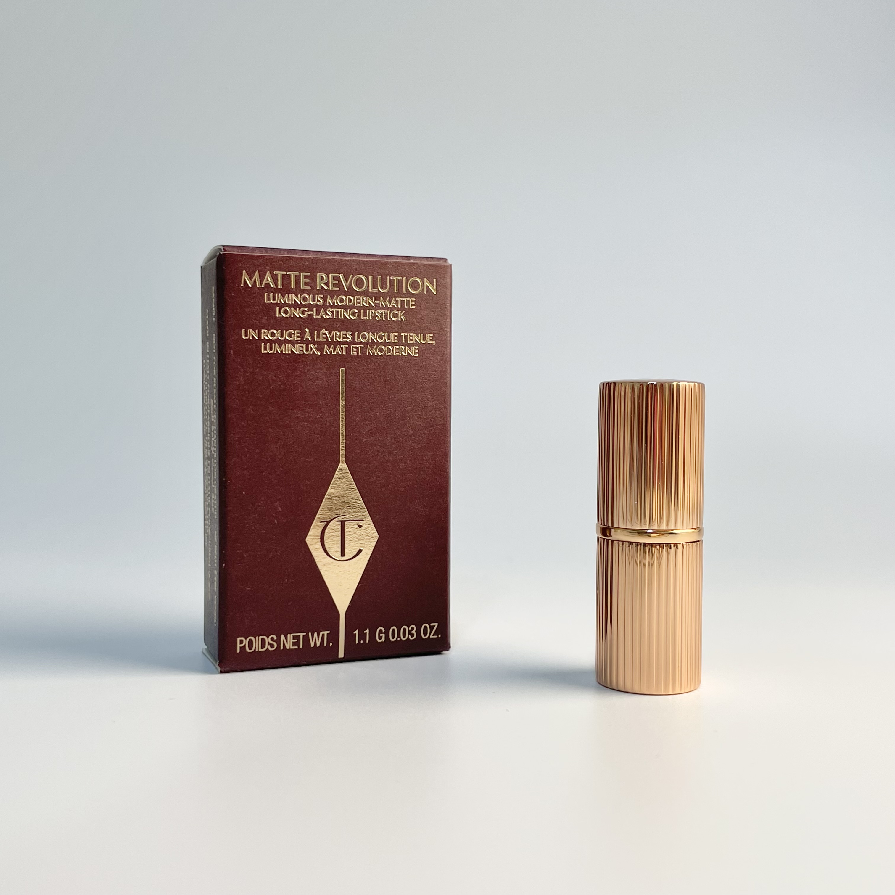 Matte Revolution Lipstick Mini (1.1g) Pillow Talk (nude pink)