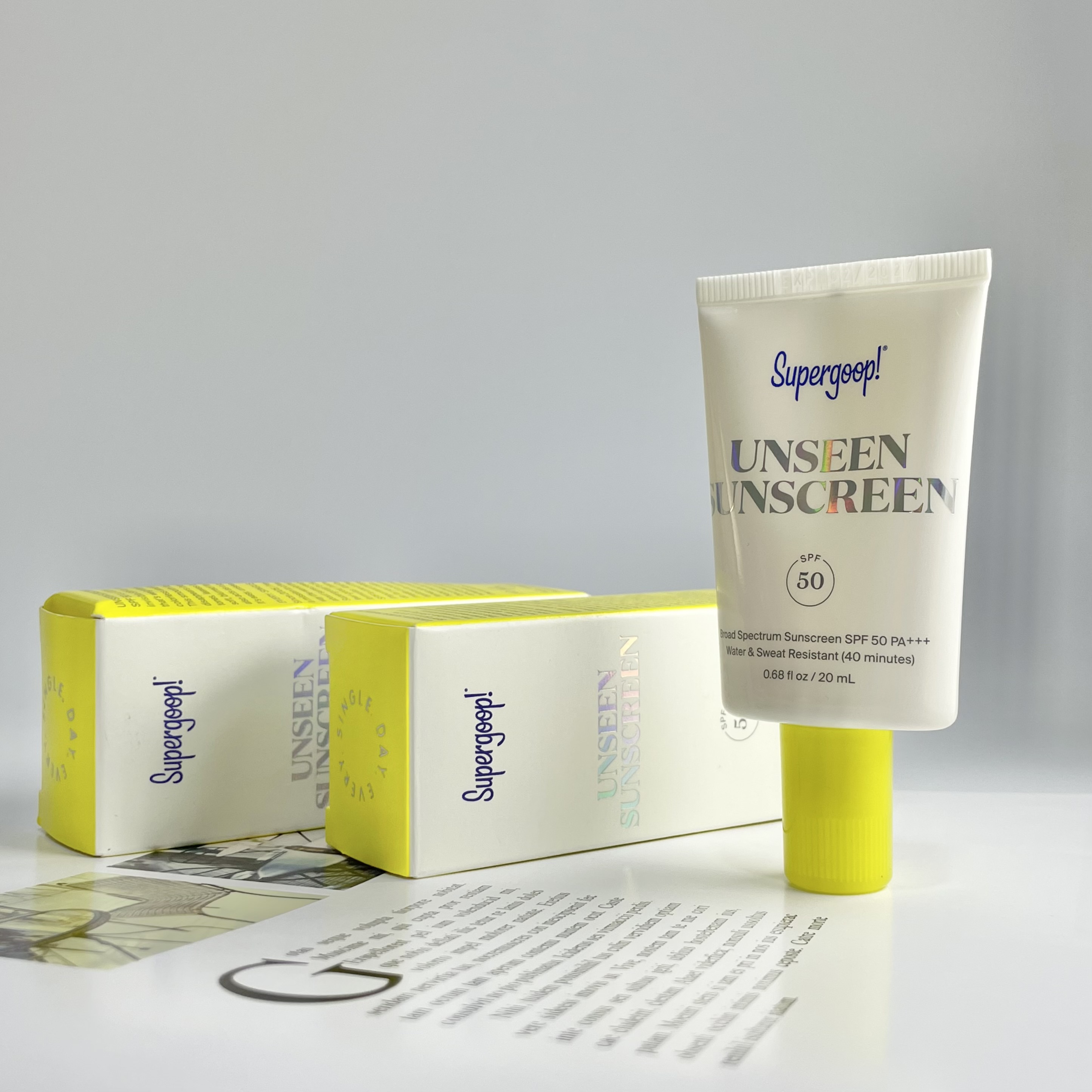 Unseen Sunscreen SPF 50 Invisible Sun Protection 20ml