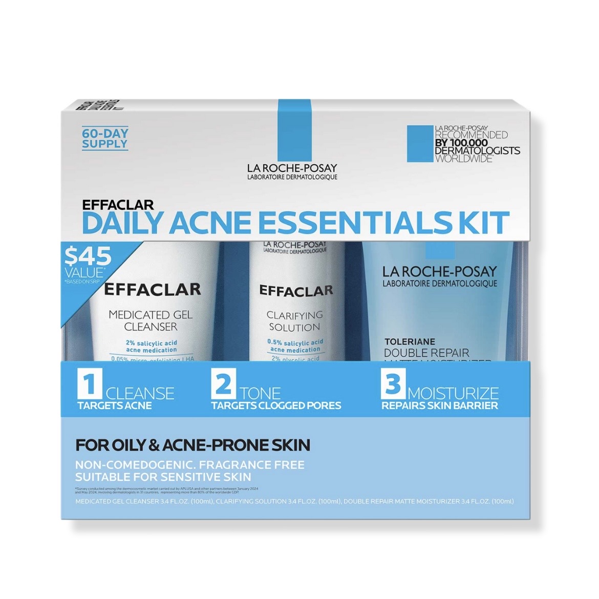 Effaclar Daily Acne Essentials Kit 100ml