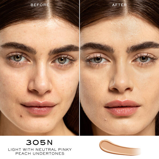 Teint Idole Ultra Wear Care & Glow Serum & All Over Full Coverage Concealer 305N