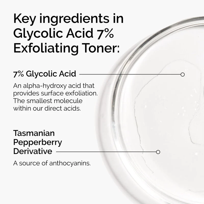 Glycolic Acid 7% Exfoliating and Brightening Daily Toner 100ml