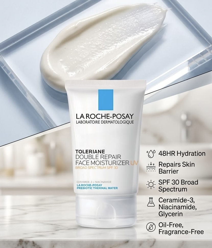 Toleriane Double Repair Facial Moisturizer with SPF 30 40ml