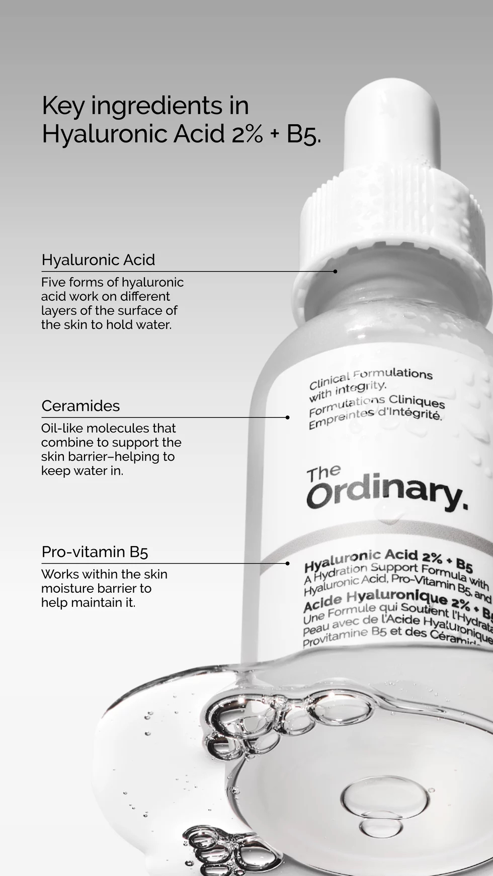 Hyaluronic Acid 2% + B5 Hydrating Serum with Ceramides 30ml