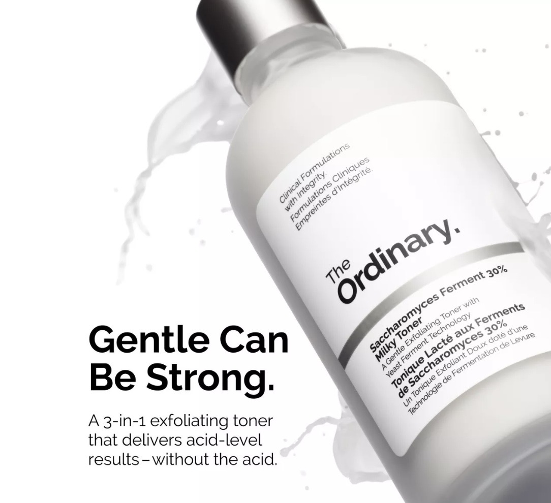 Saccharomyces Ferment 30% Milky Toner for Gentle Exfoliation and Hydration 100ml