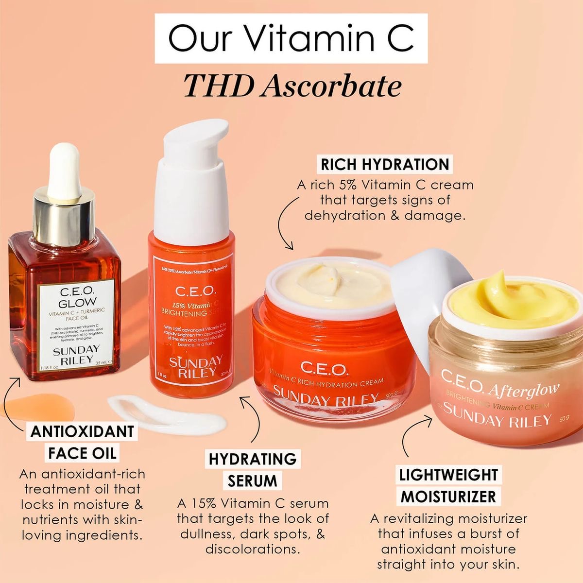 SUNDAY RILEY C.E.O. 15% Vitamin C Brightening Serum  5ml