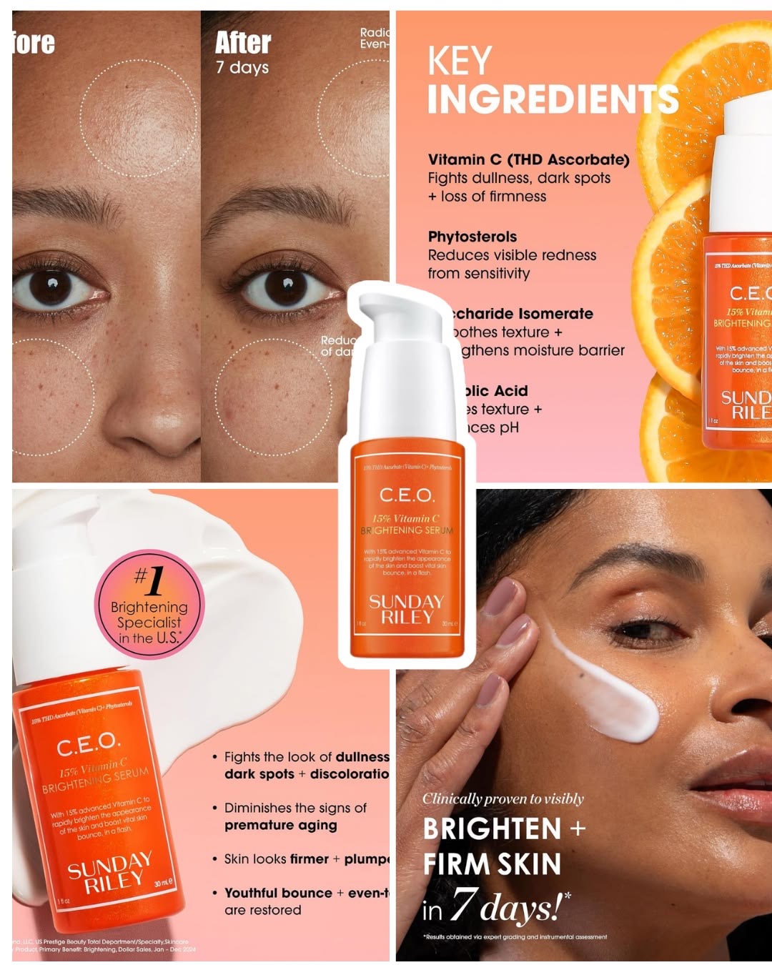 SUNDAY RILEY C.E.O. 15% Vitamin C Brightening Serum  5ml