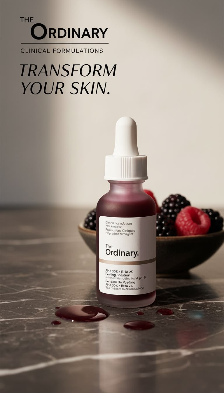 The Ordinary AHA 30% + BHA 2% High-Strength Peeling Solution for Brightening 30ml