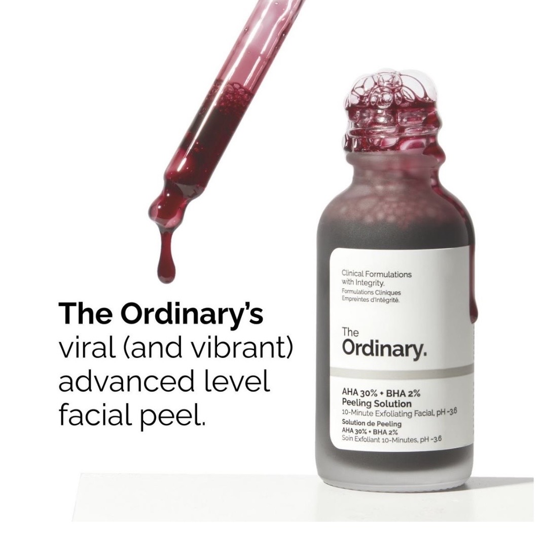 The Ordinary AHA 30% + BHA 2% High-Strength Peeling Solution for Brightening 30ml