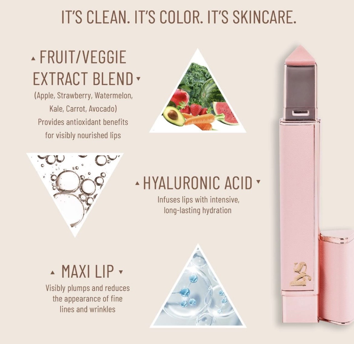 LYS Beauty Lip-Plumping Glossy Lip Balm Truthful (Nude)