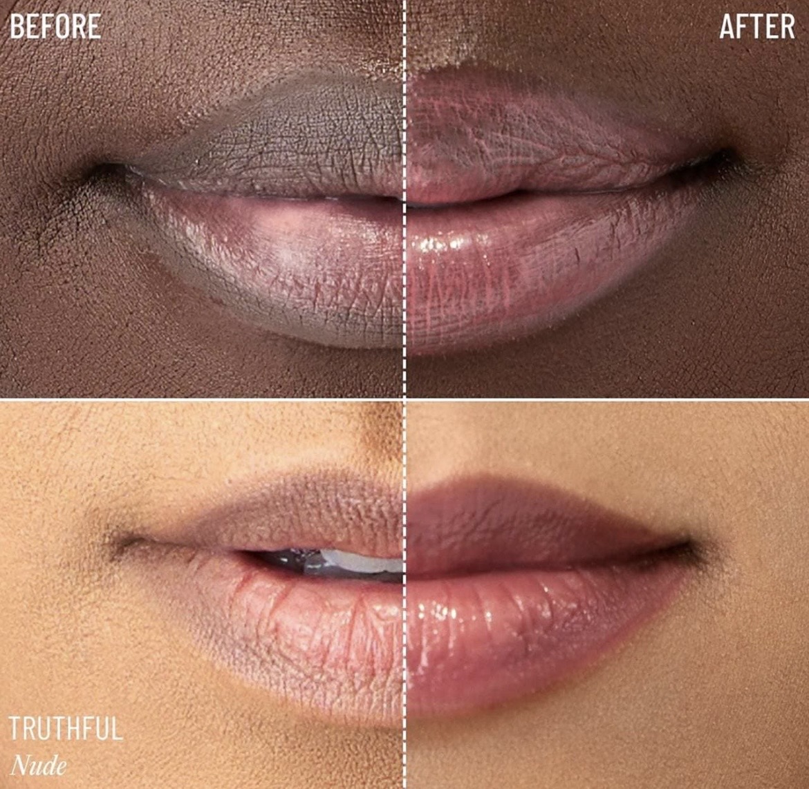 LYS Beauty Lip-Plumping Glossy Lip Balm Truthful (Nude)
