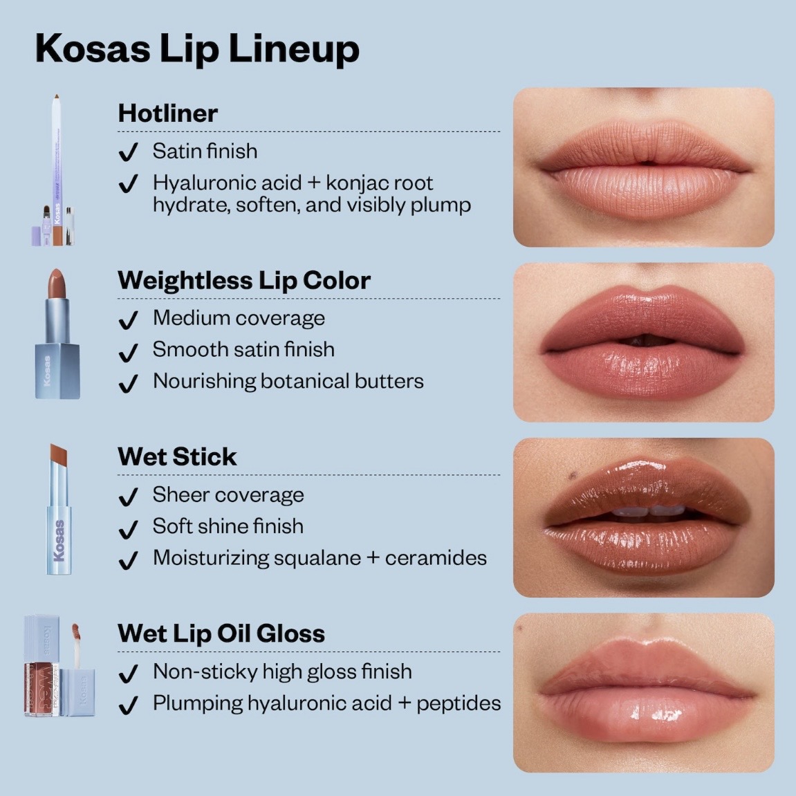 Kosas Lip Oil  Jellyfish - clear