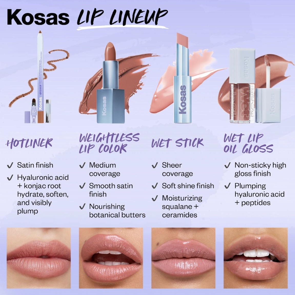 Kosas Lip Oil  Jellyfish - clear
