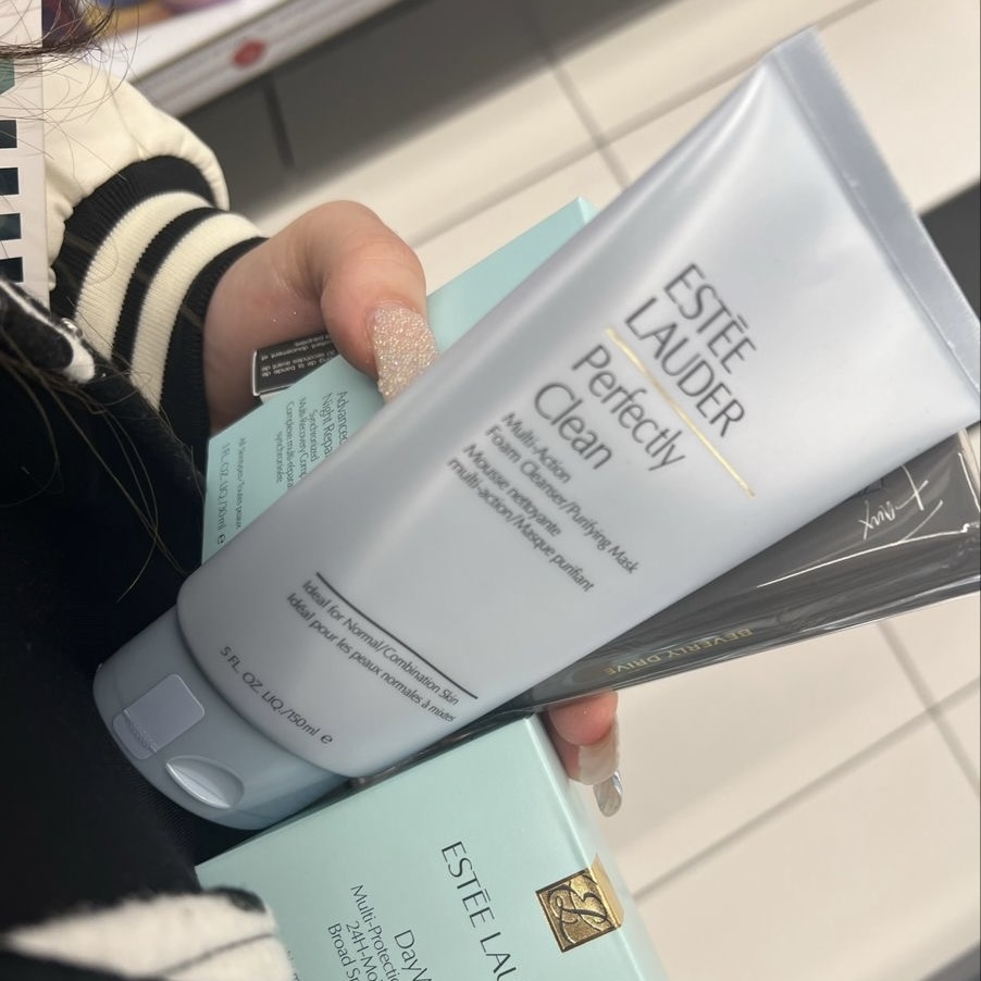 Estée Lauder Perfectly Clean Multi-Action Foam Cleanser/Purifying Mask 150ml